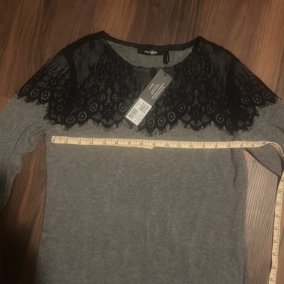 Daisy Fuentes sweater dress with lace - Picture 5 of 10